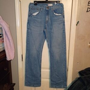 Light Blue Men's Straight-Leg Jeans